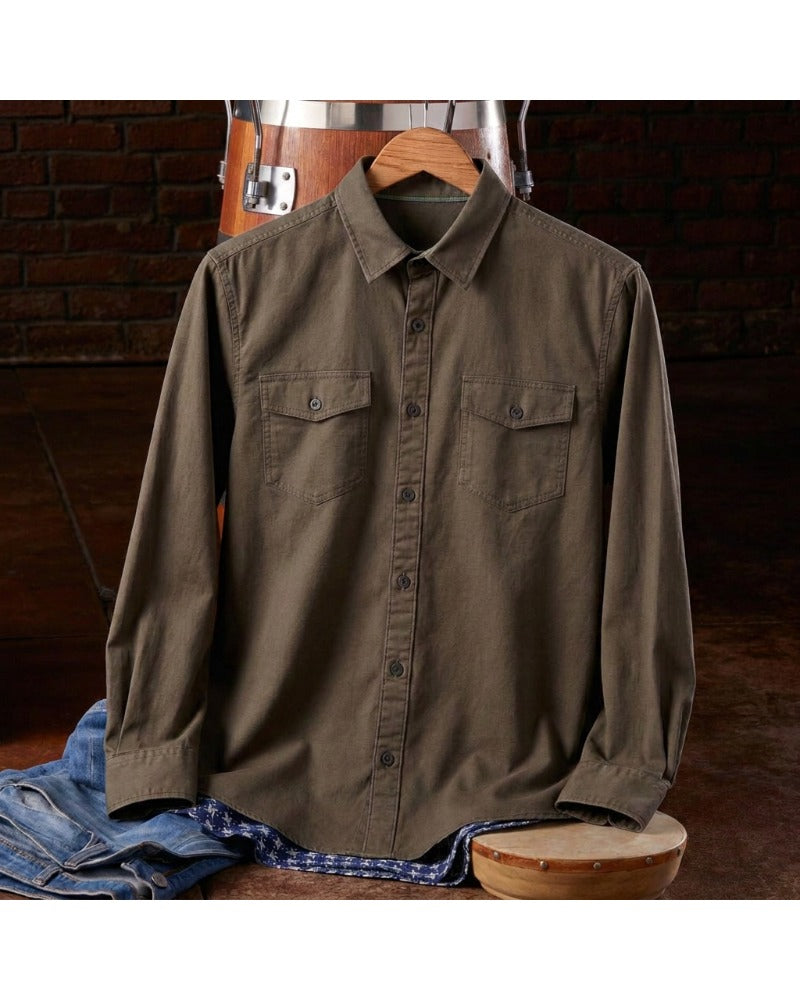 Washed Athletic Stretch Shirt