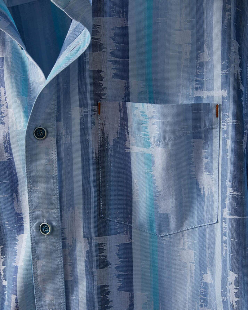 Jacquard Stripe Button-Down Shirt