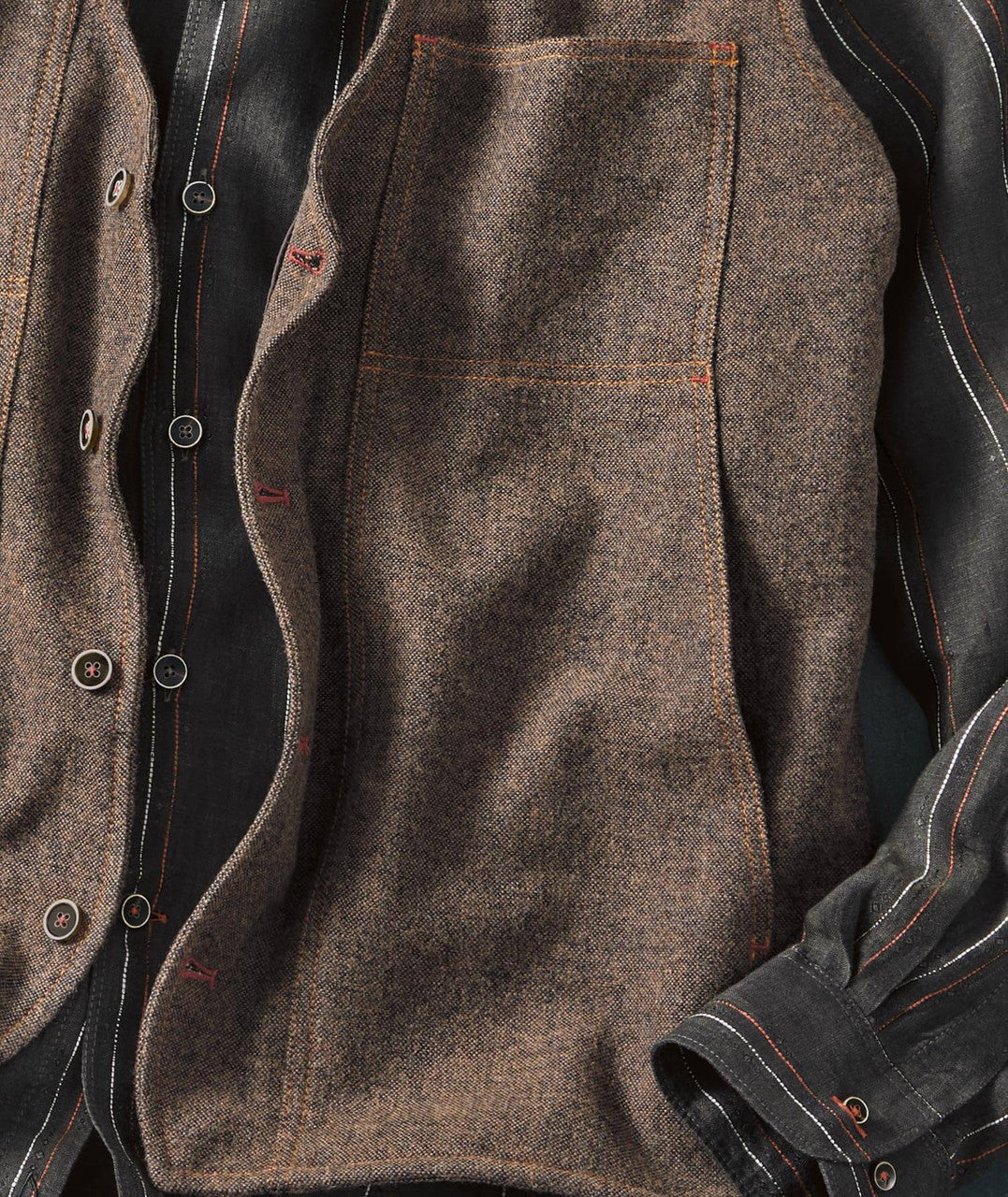 Wool Blend Button Front Vest