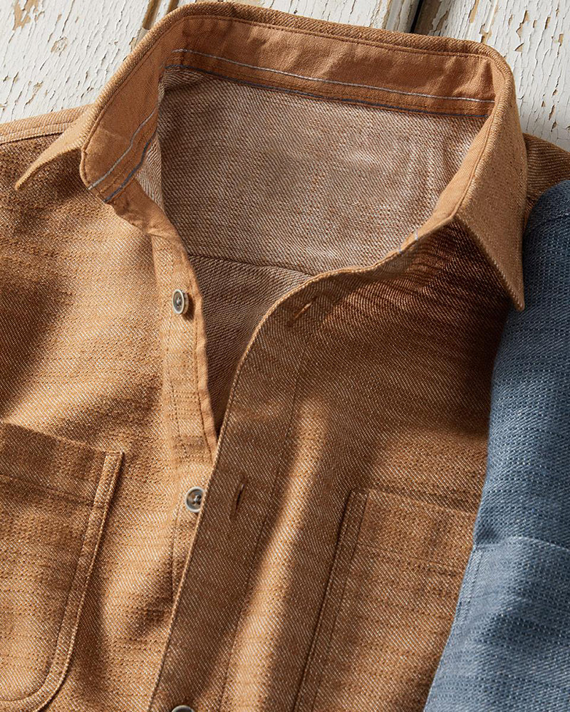 Textured Short Sleeve Pocket Shirt