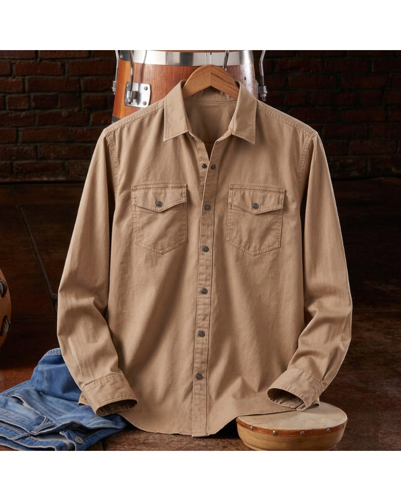 Washed Athletic Stretch Shirt