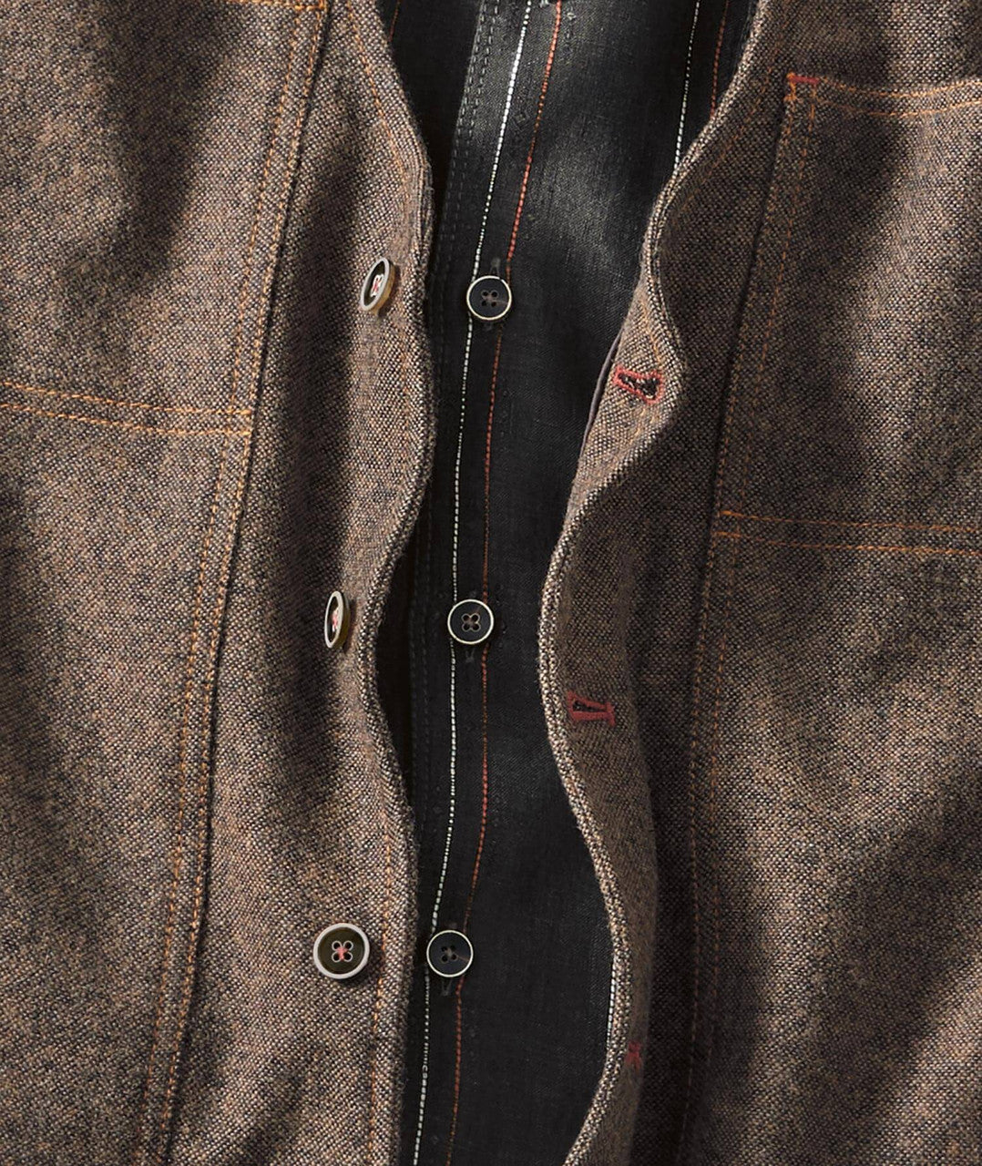 Wool Blend Button Front Vest