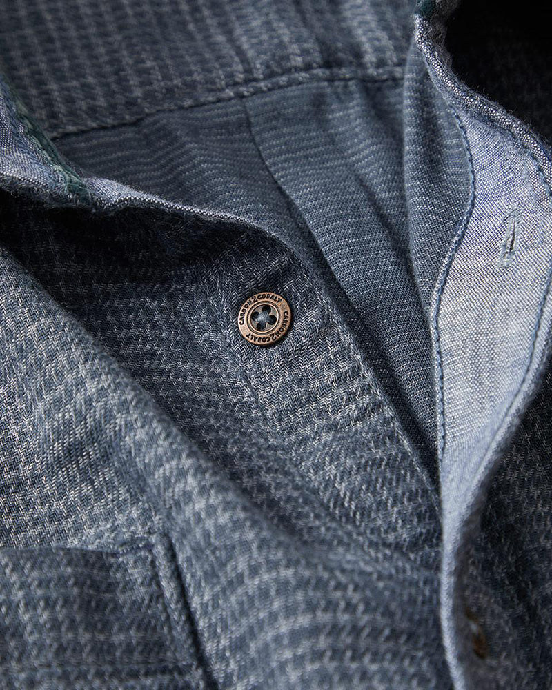 Men's Houndstooth Print Casual Shirt