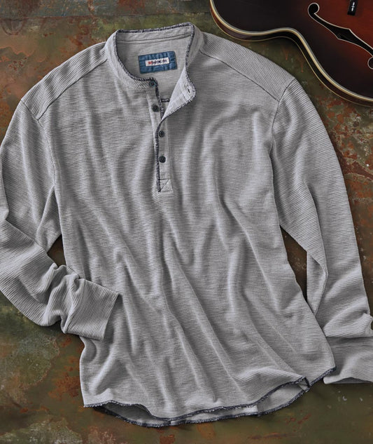 Waffle Knitted Button Top