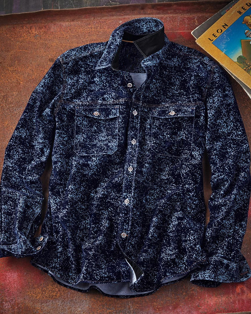 Button Flap Pocket Print Shirt