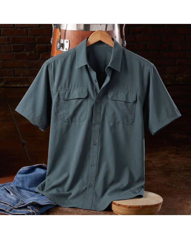 Men's Western Casual Short Sleeve Shirt
