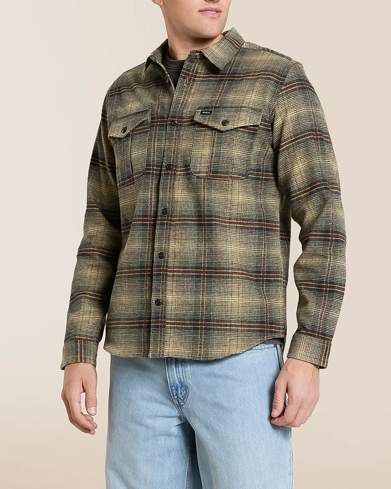 Plaid Brushed Long Sleeve Shirt