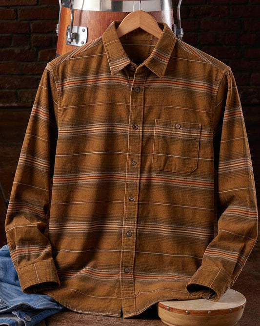 Vintage Striped Button Front Shirt