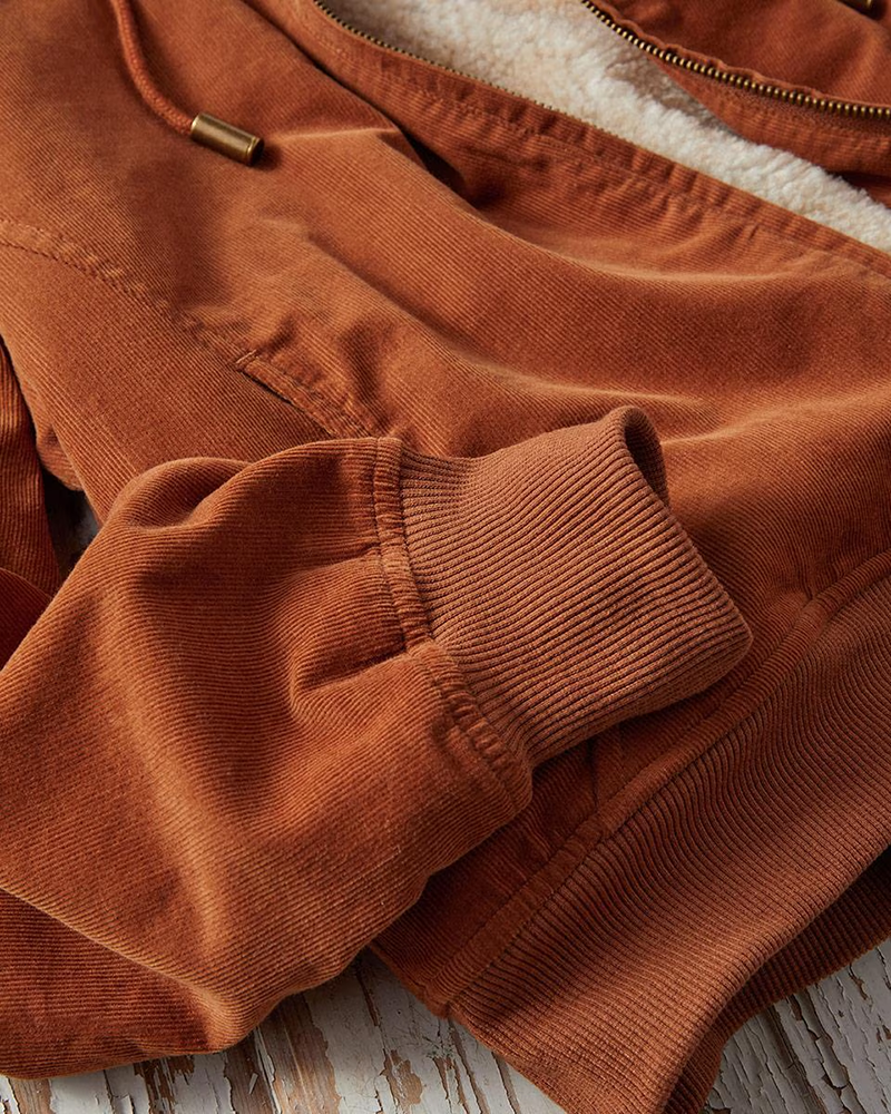 Men's Nutmeg Cord Lined Hoodie