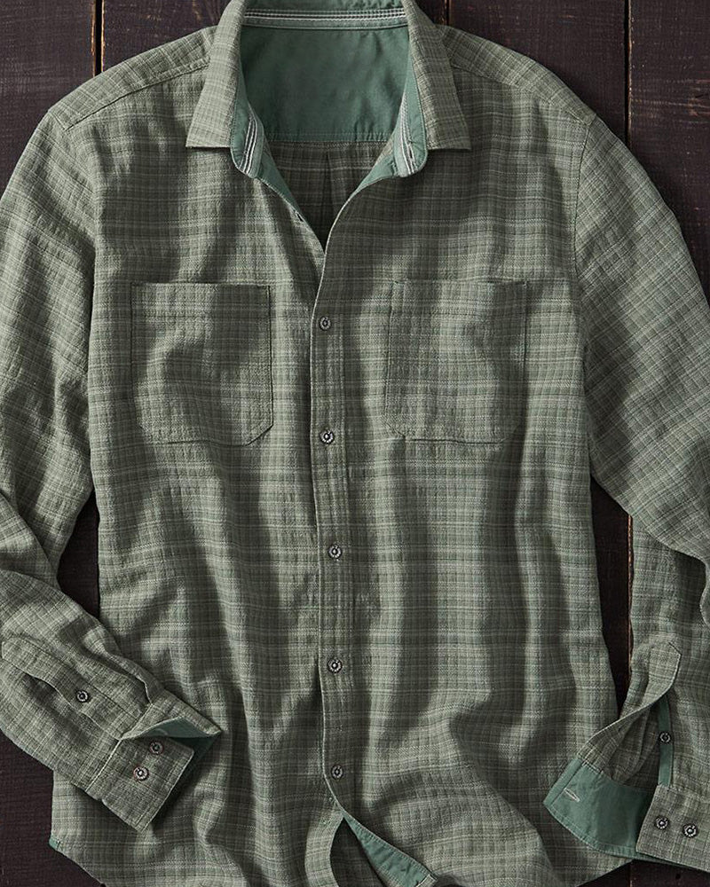 Men's Double Pocket Button Shirt