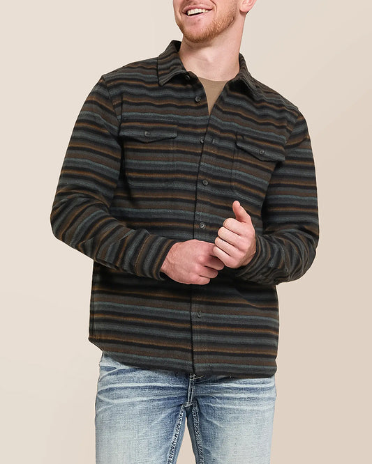 Striped Brushed Long Sleeve Shirt