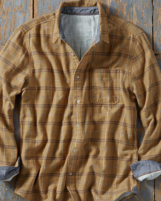 Men's Plaid Button-Down Shirt