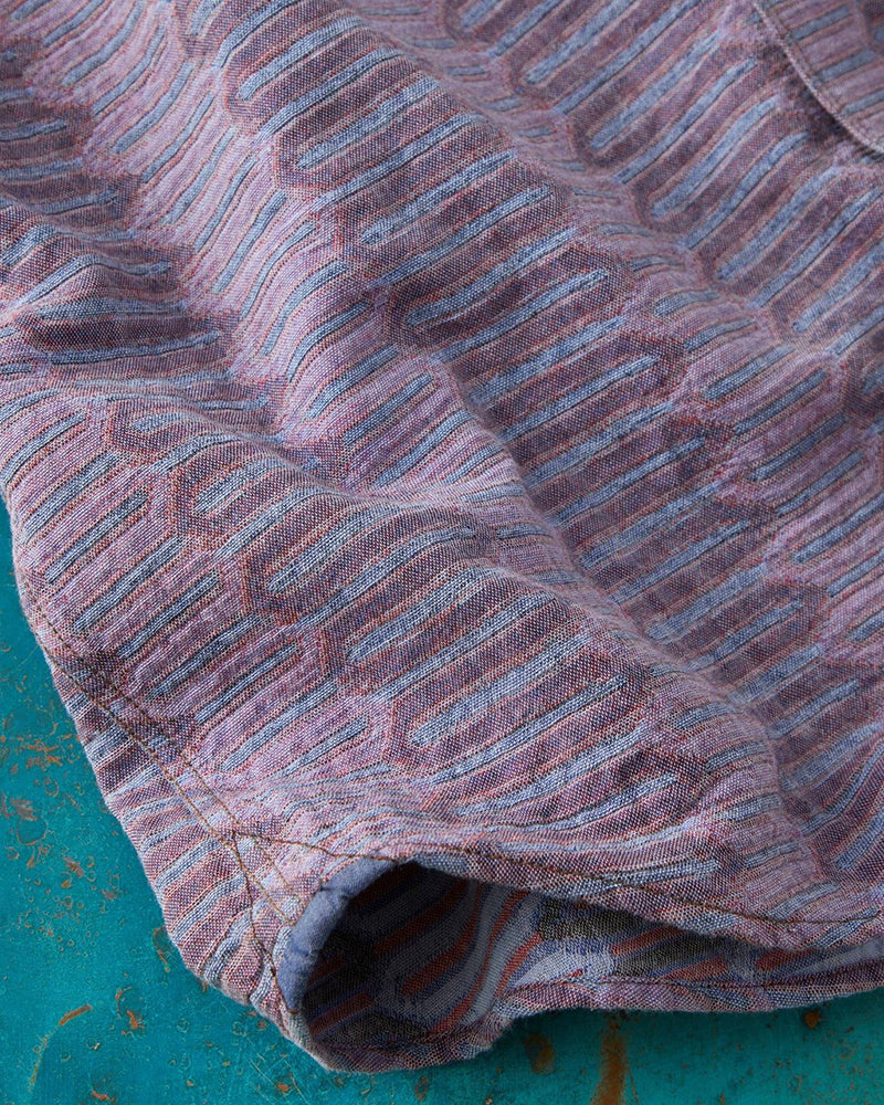 Zigzag Pattern Jacquard Shirt