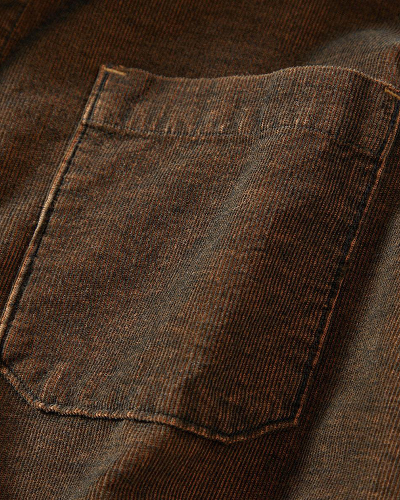 Men's Double Pocket Cord Shirt