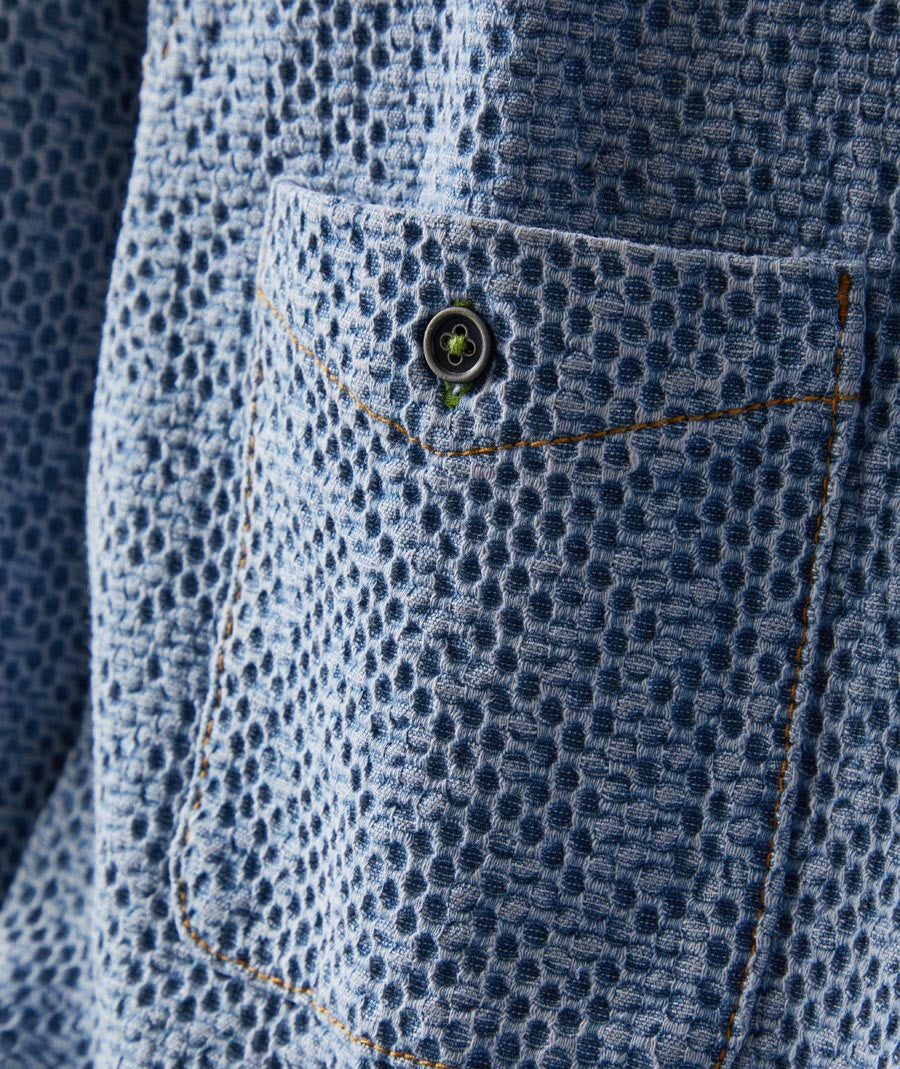Casual Textured Denim Shirt