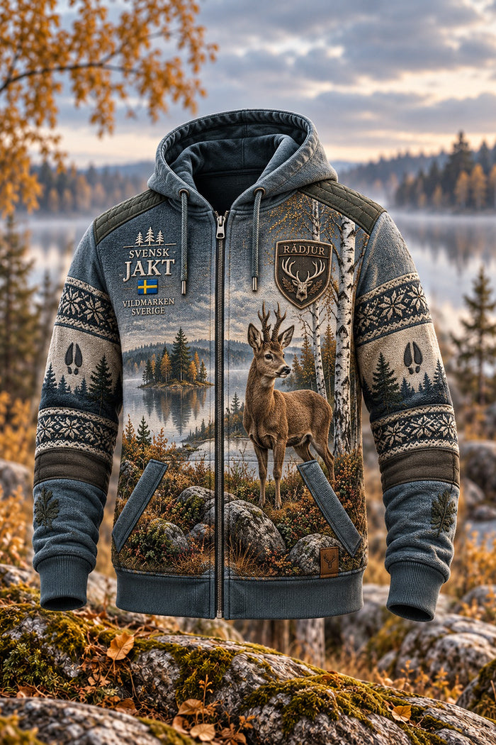 Men’s  Sherpa Zip Hooded Jacket