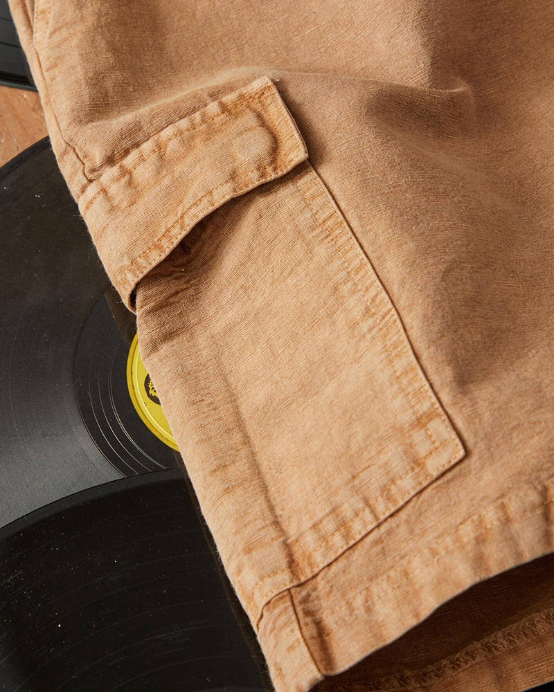 Elastic Waist Cargo Shorts