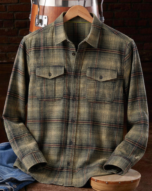Plaid Brushed Long Sleeve Shirt