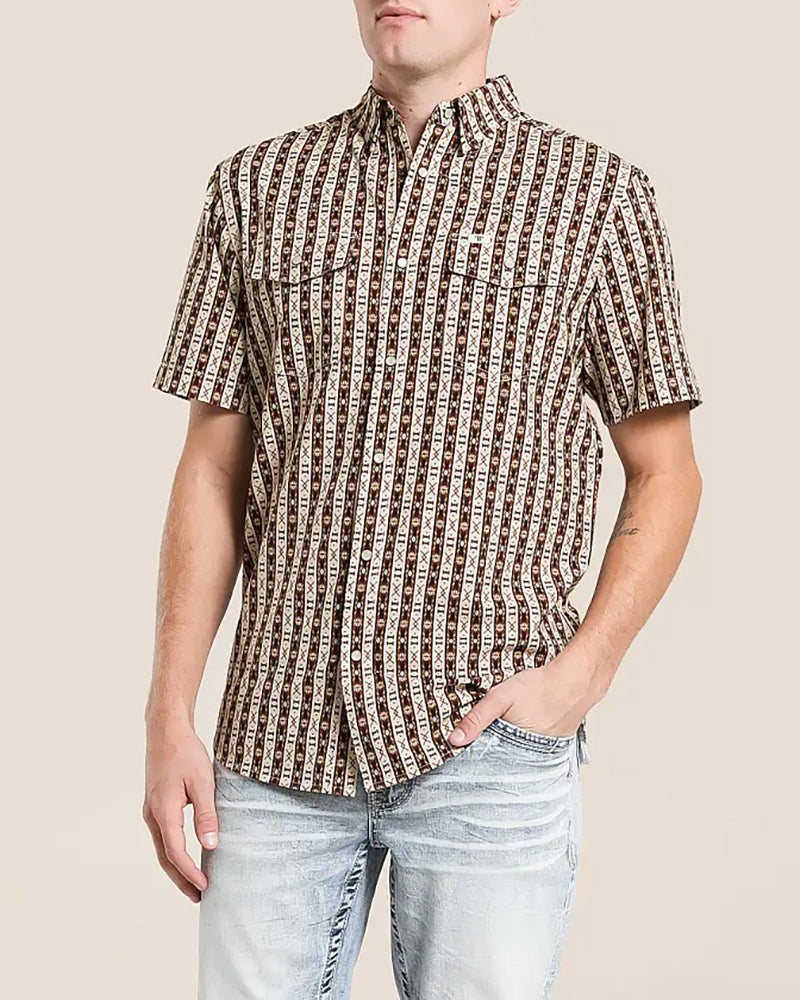 Southwestern Printed Short Sleeve Shirt