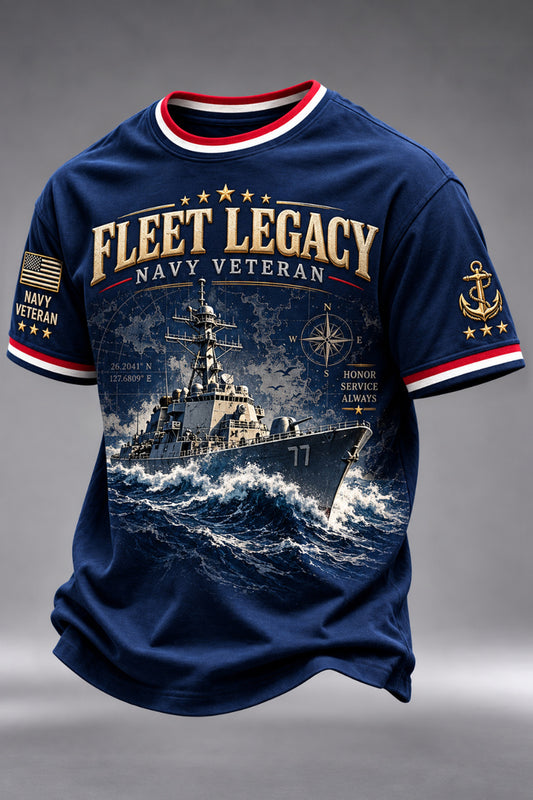 U.S. Navy Veteran Fleet Legacy Honor T-Shirt