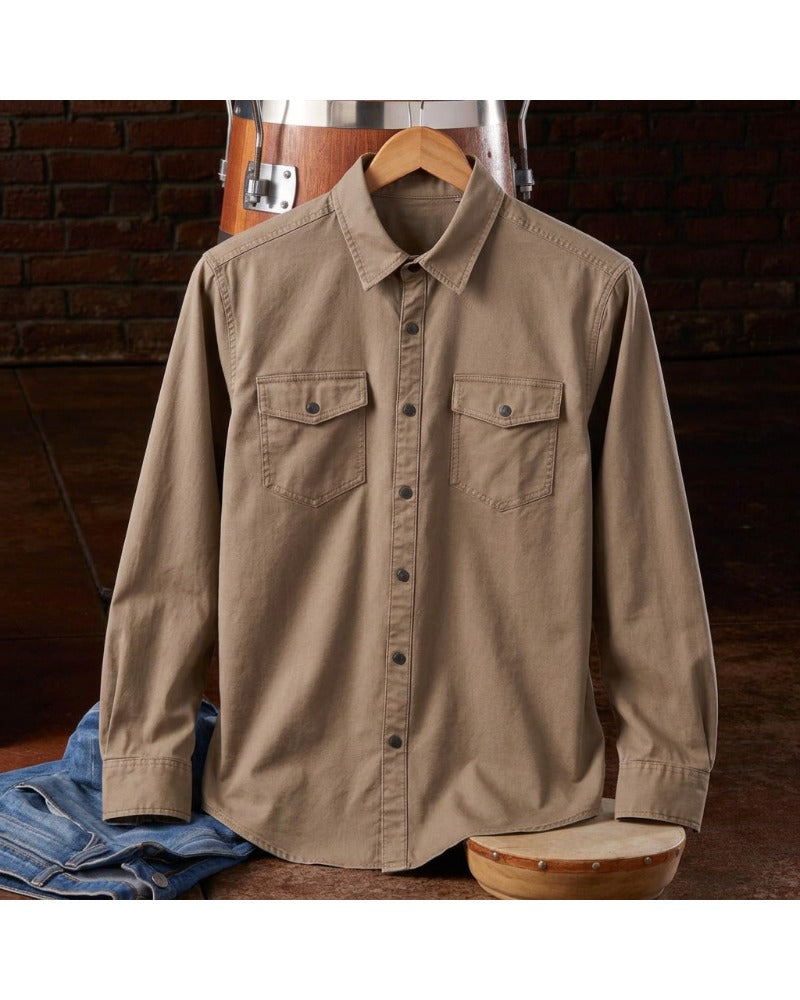 Washed Athletic Stretch Shirt
