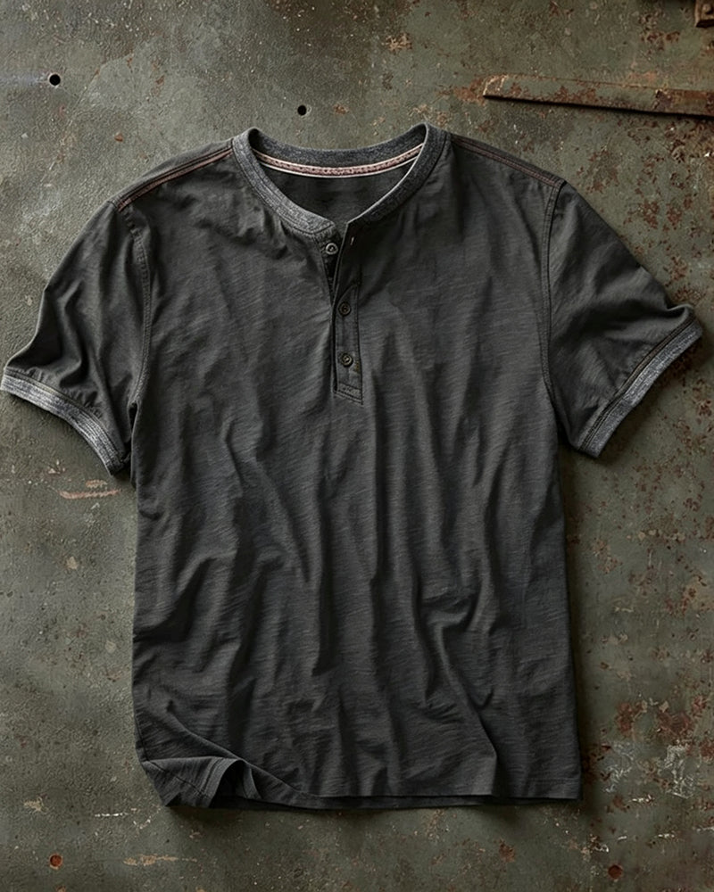 Men's Henley Short Sleeve Shirt