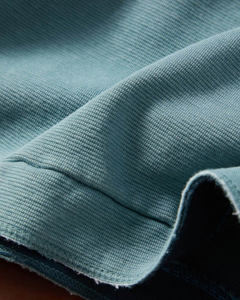 Long Sleeve Ottoman Texture Henley