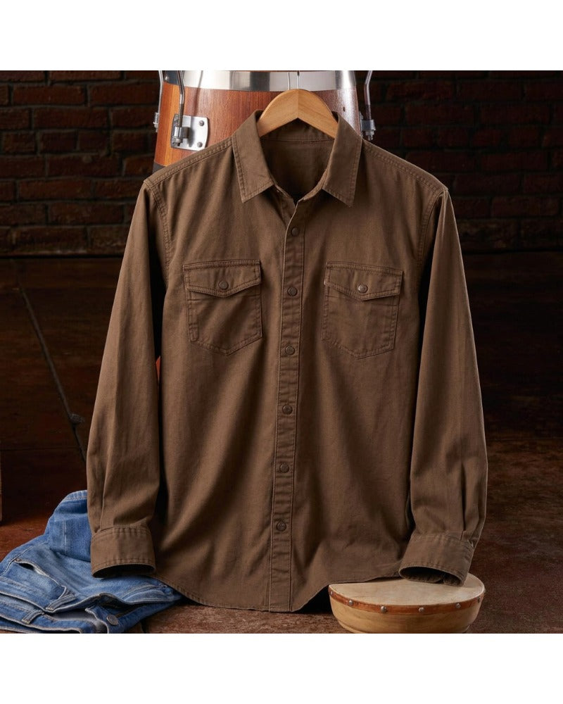 Washed Athletic Stretch Shirt