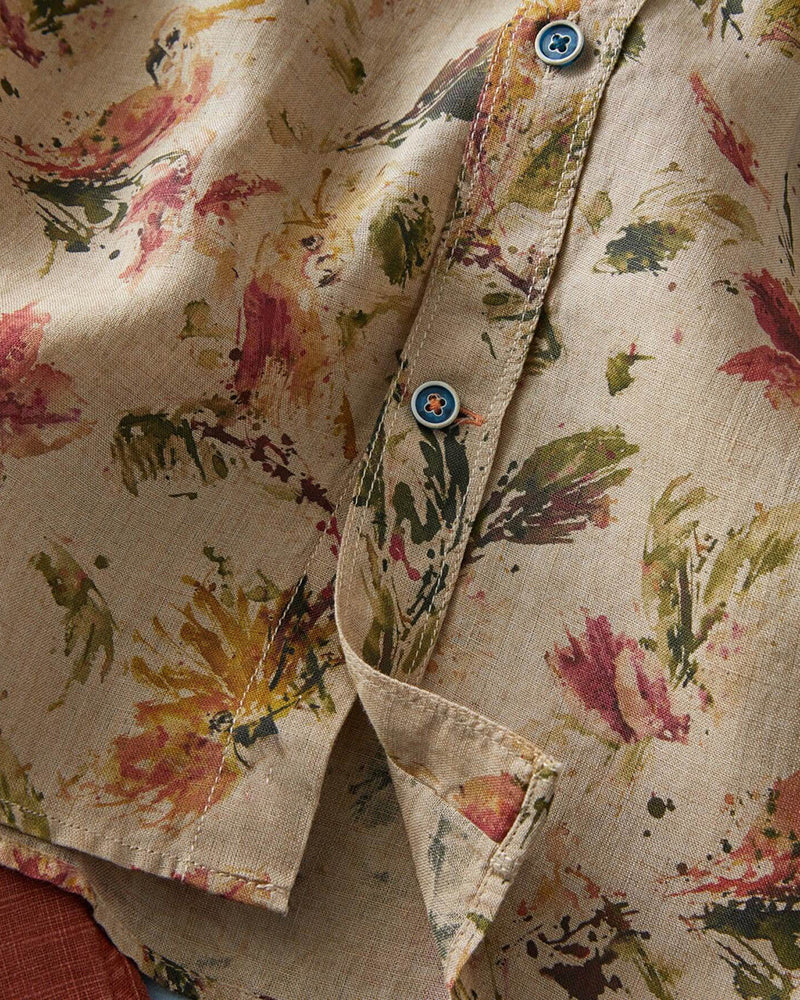 Painterly Floral Print Shirt