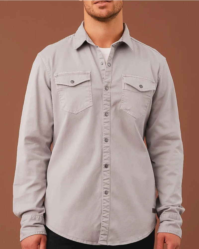 Washed Athletic Stretch Shirt