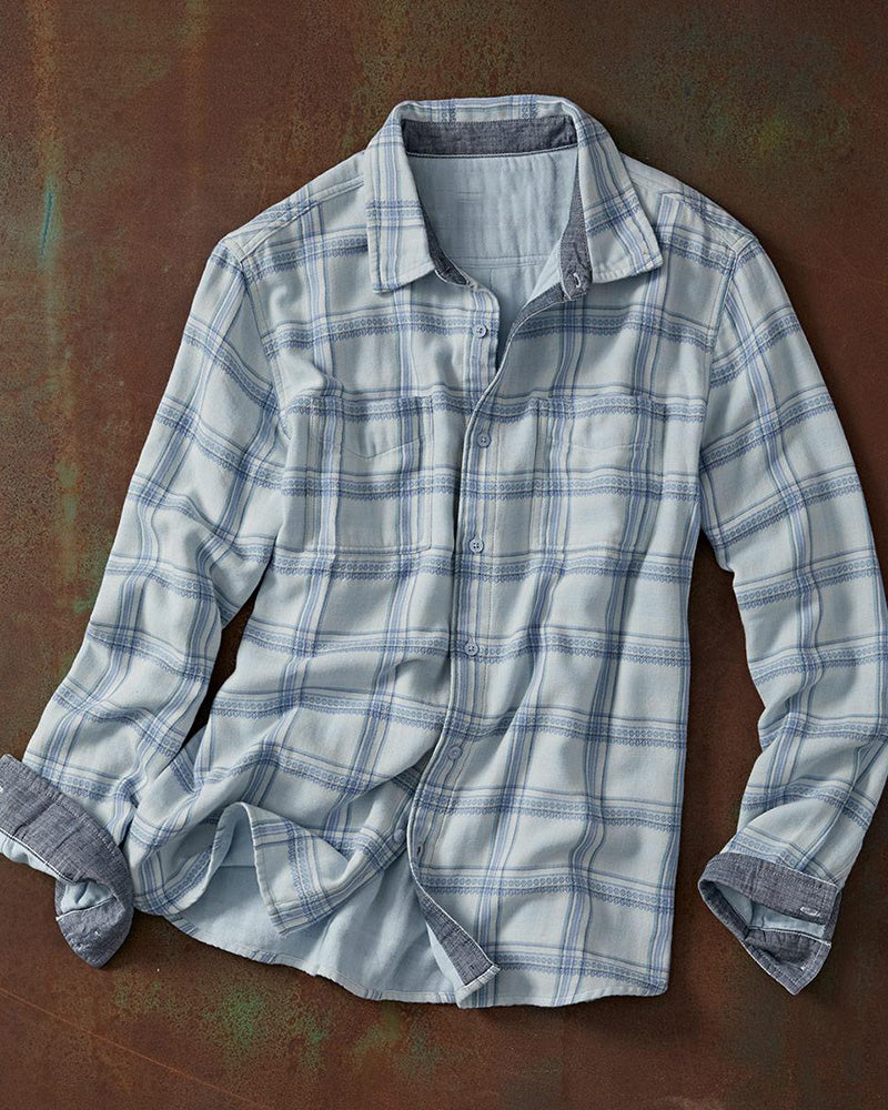 Men's Classic Plaid Button-Up Shirt