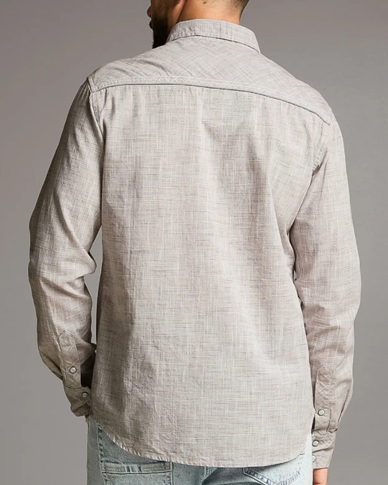 Men's Western Casual Long Sleeve Shirt