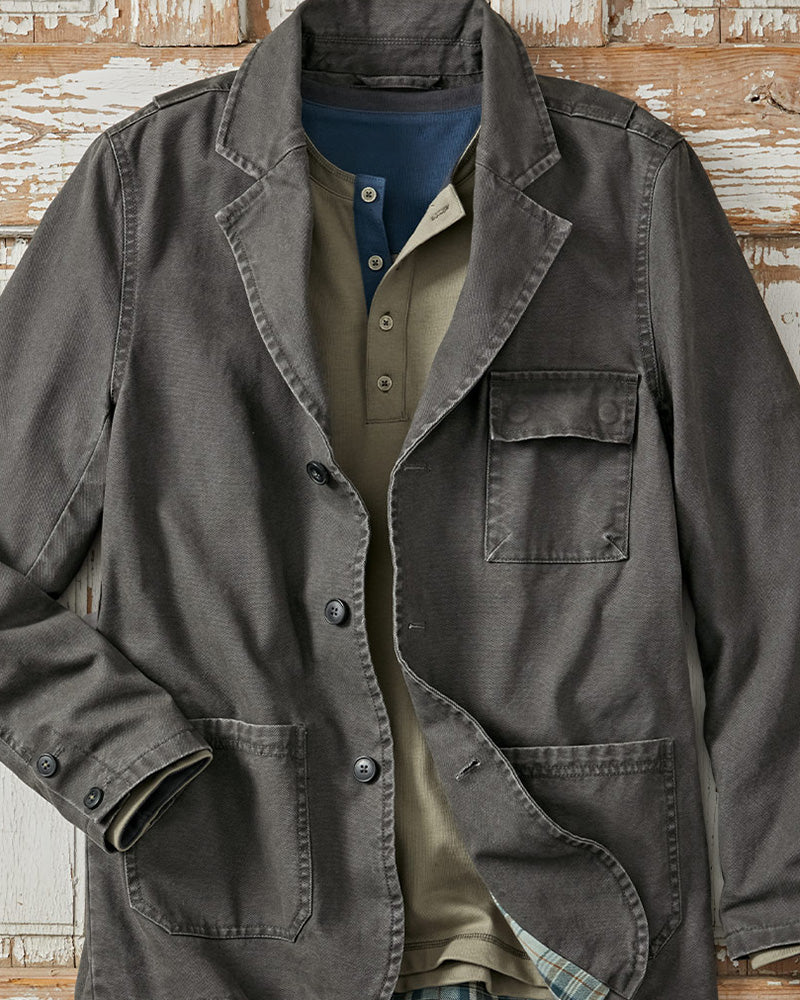 Men's Utility Pocket Casual Jacket