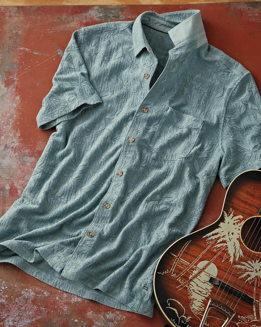 Short Sleeve Jacquard Knit Shirt