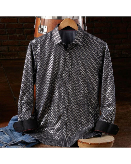 Men's Foiled Stretch Shirt