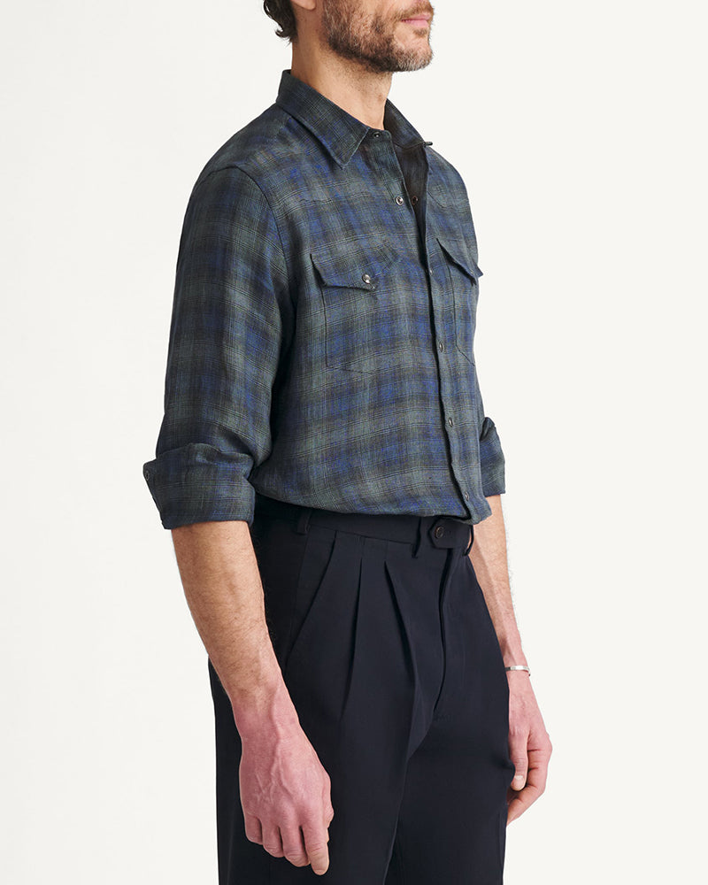 Men's Western Short Sleeve Shirt