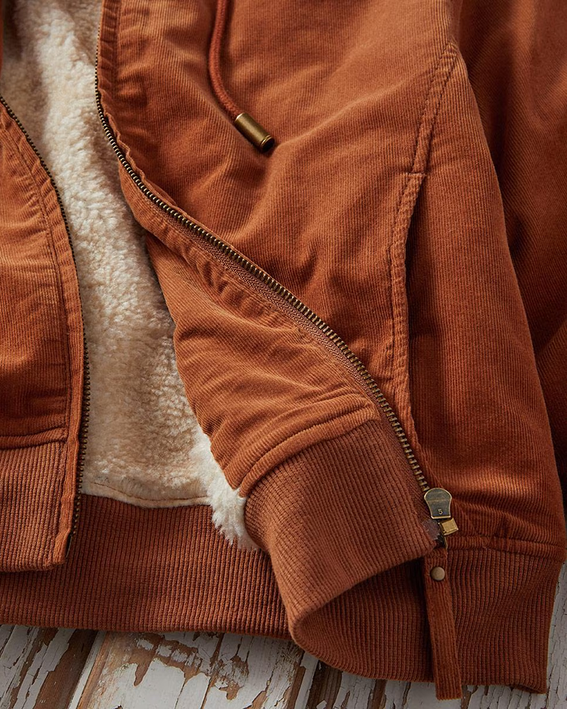 Men's Nutmeg Cord Lined Hoodie