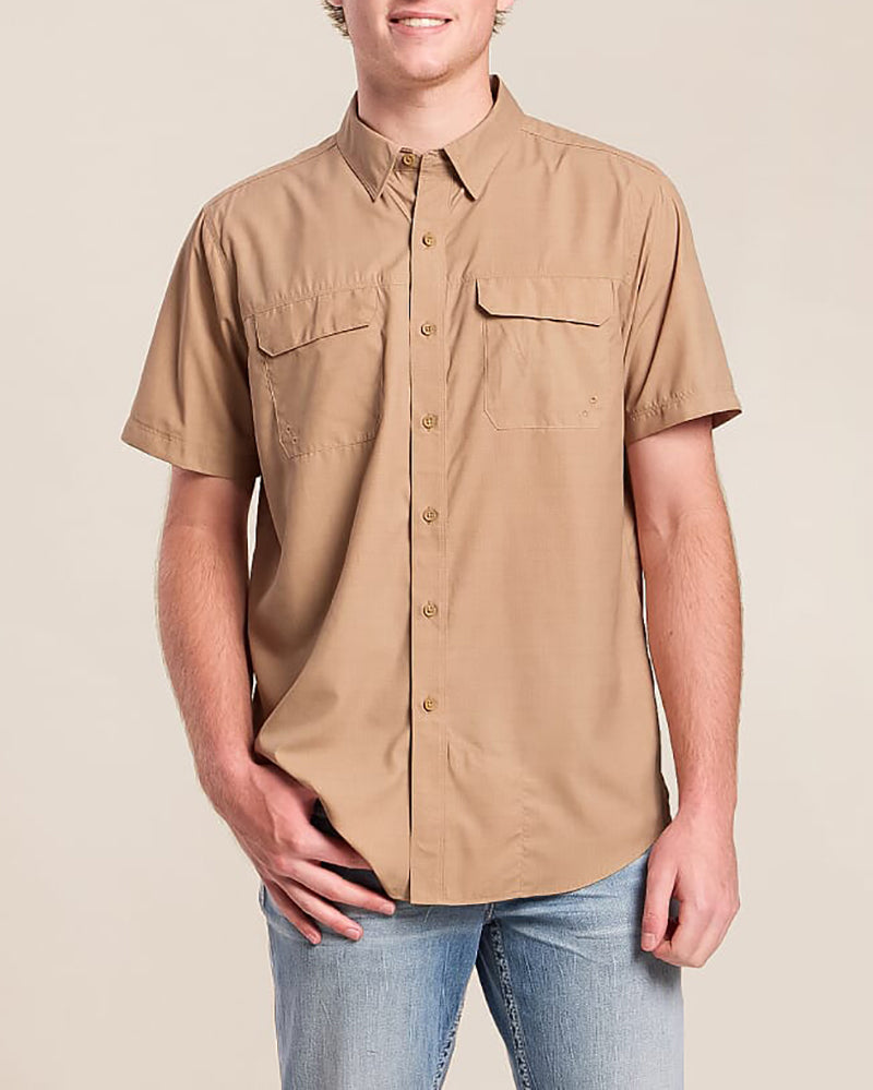 Vented Fitted Western Short Sleeve Shirt