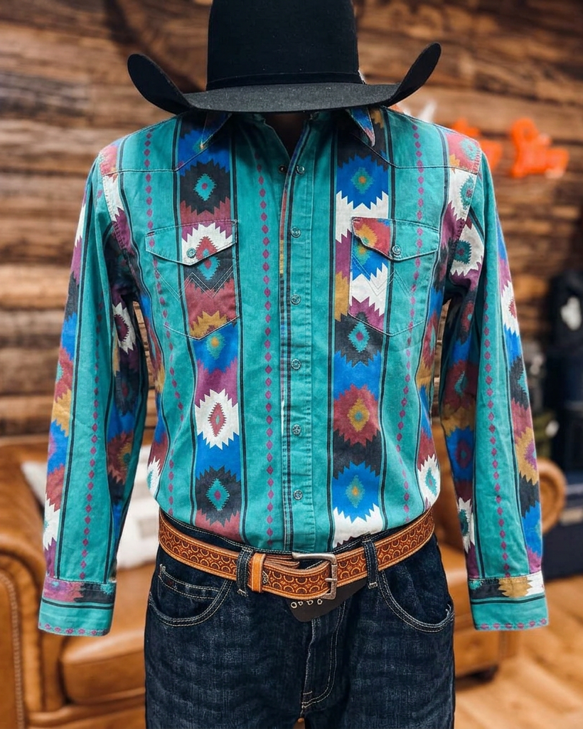 Multicolor Western Rodeo Shirt