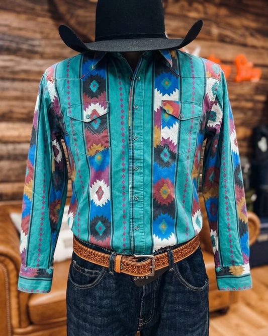 Multicolor Western Rodeo Shirt
