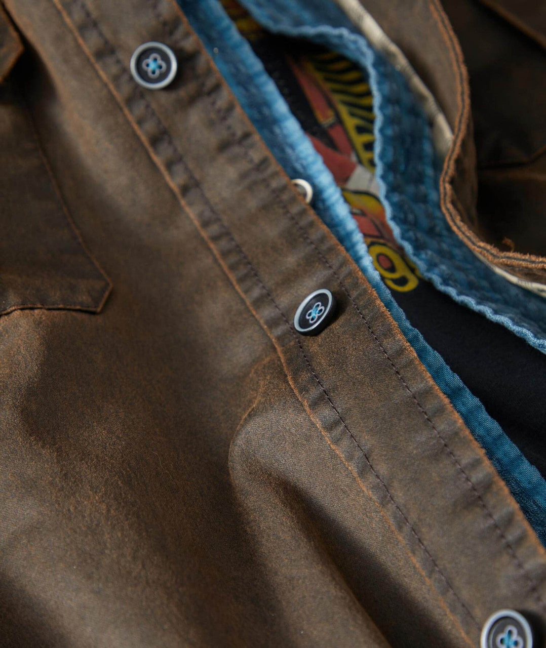 Casual Vintage Pocket Overshirt