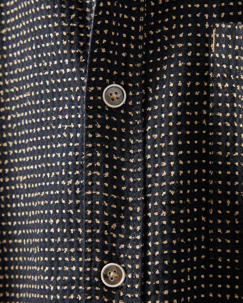 Nubby Dobby Woven Pattern Shirt