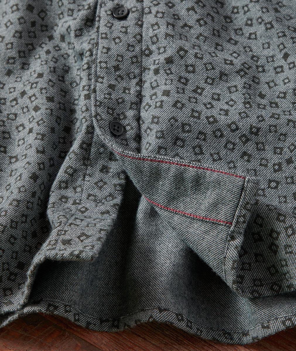 Casual Men's Abstract Flannel Top