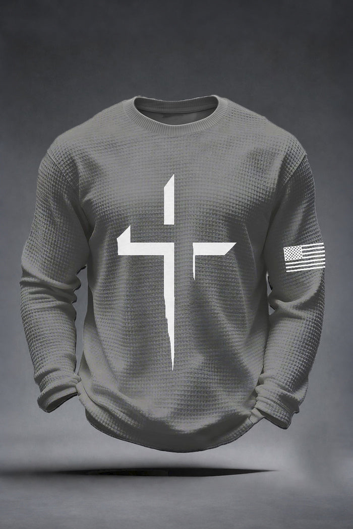American Faith & Freedom Cross Long Sleeve Shirt