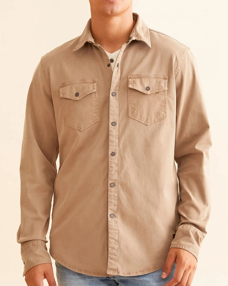 Washed Athletic Stretch Shirt