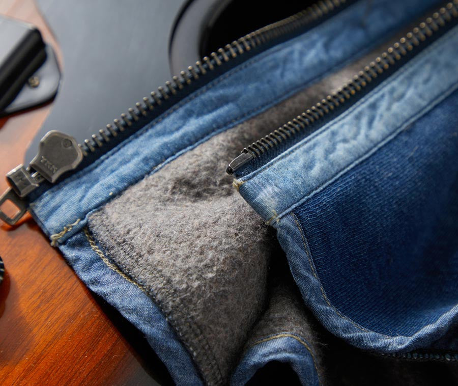 Casual Indigo Knit Jacket