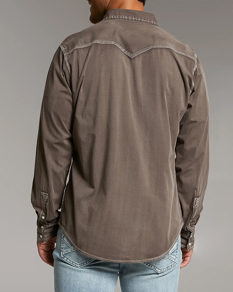 Vintage Washed Dual Pocket Athletic Shirt