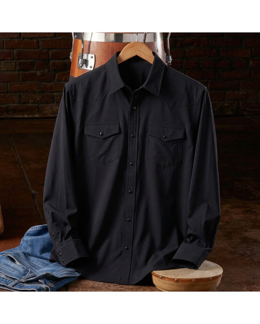 Men's Western Casual Long Sleeve Shirt