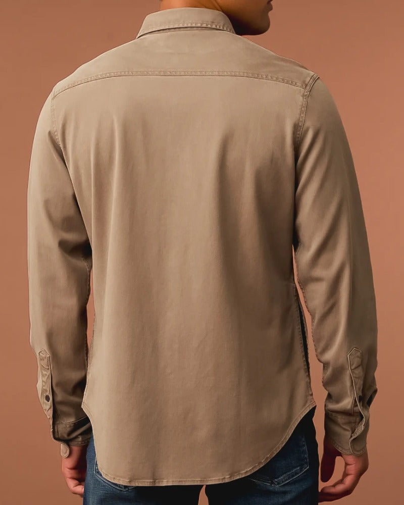 Washed Athletic Stretch Shirt