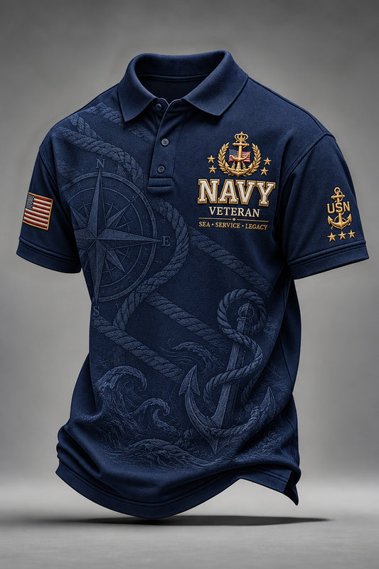U.S.Navy Veteran Honor & Legacy Polo Shirt
